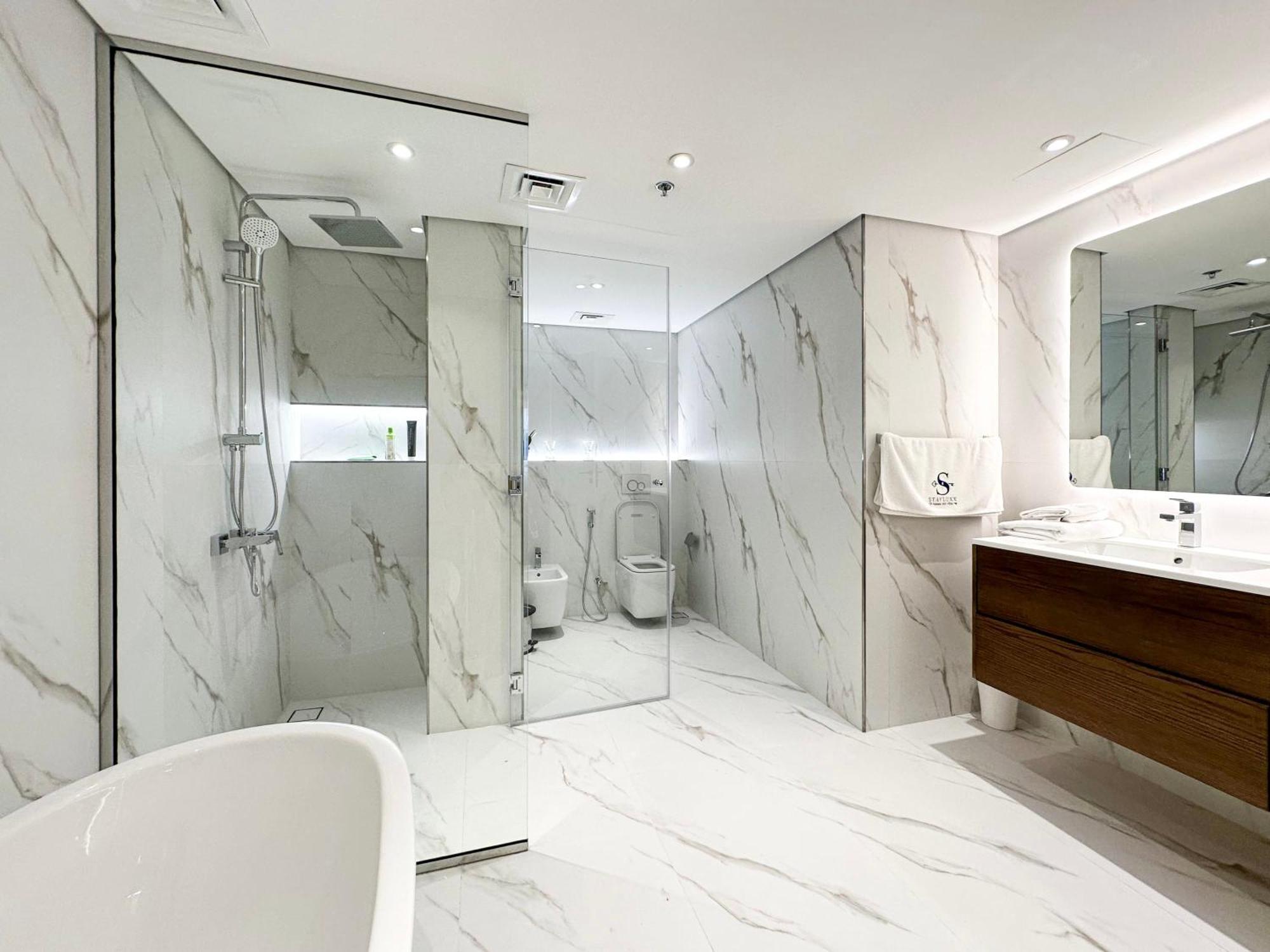 Relaxing 1 Bedroom Apartment At 5 Star Resort Dubai Exterior foto